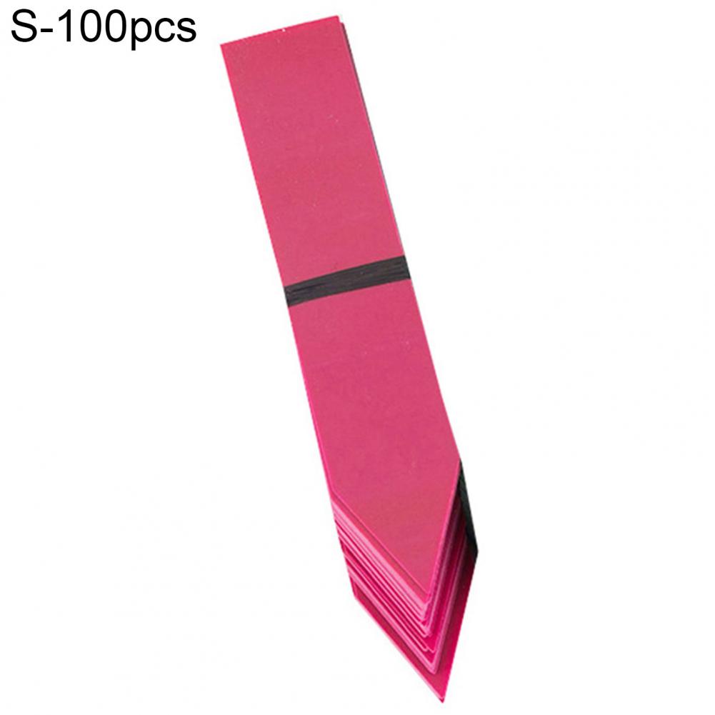 40%HOT100 Pieces Of Garden Potted Plant Classification Labels Waterproof Multi-Purpose PVC Flowerpot Plant Labels For Gardening: S / Red