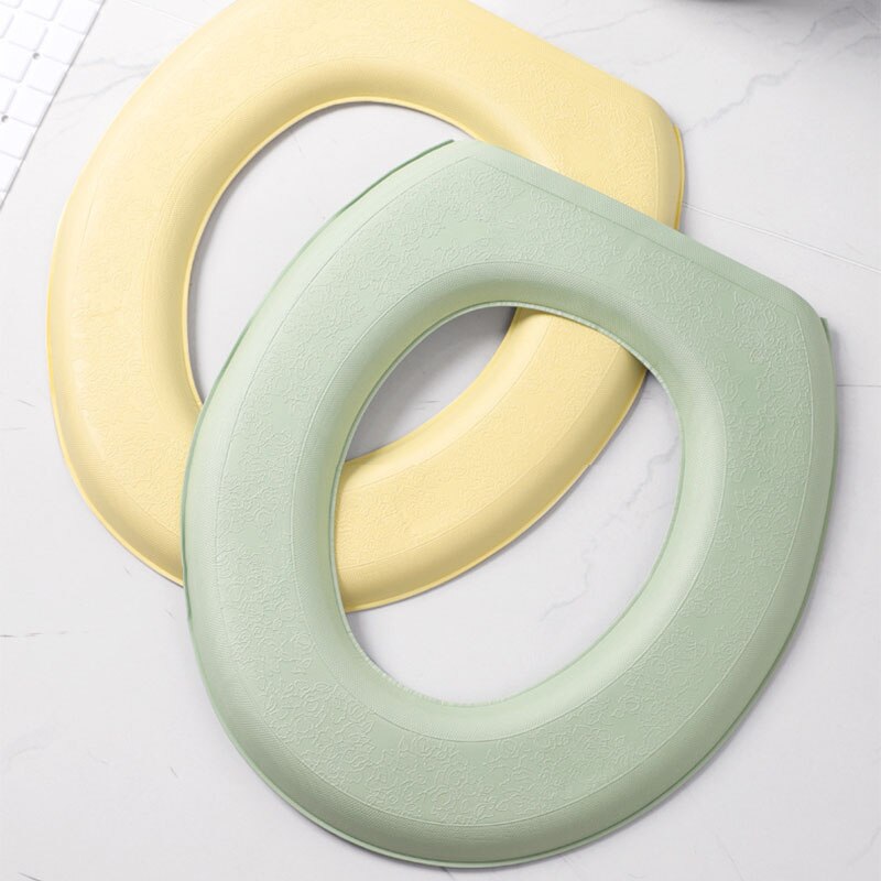 Winter Toilet Seat Cover Warm Waterproof O-shape Pad Closestool Mat Foam Soft Household Toilet Seat Cushion Bathroom Accessories