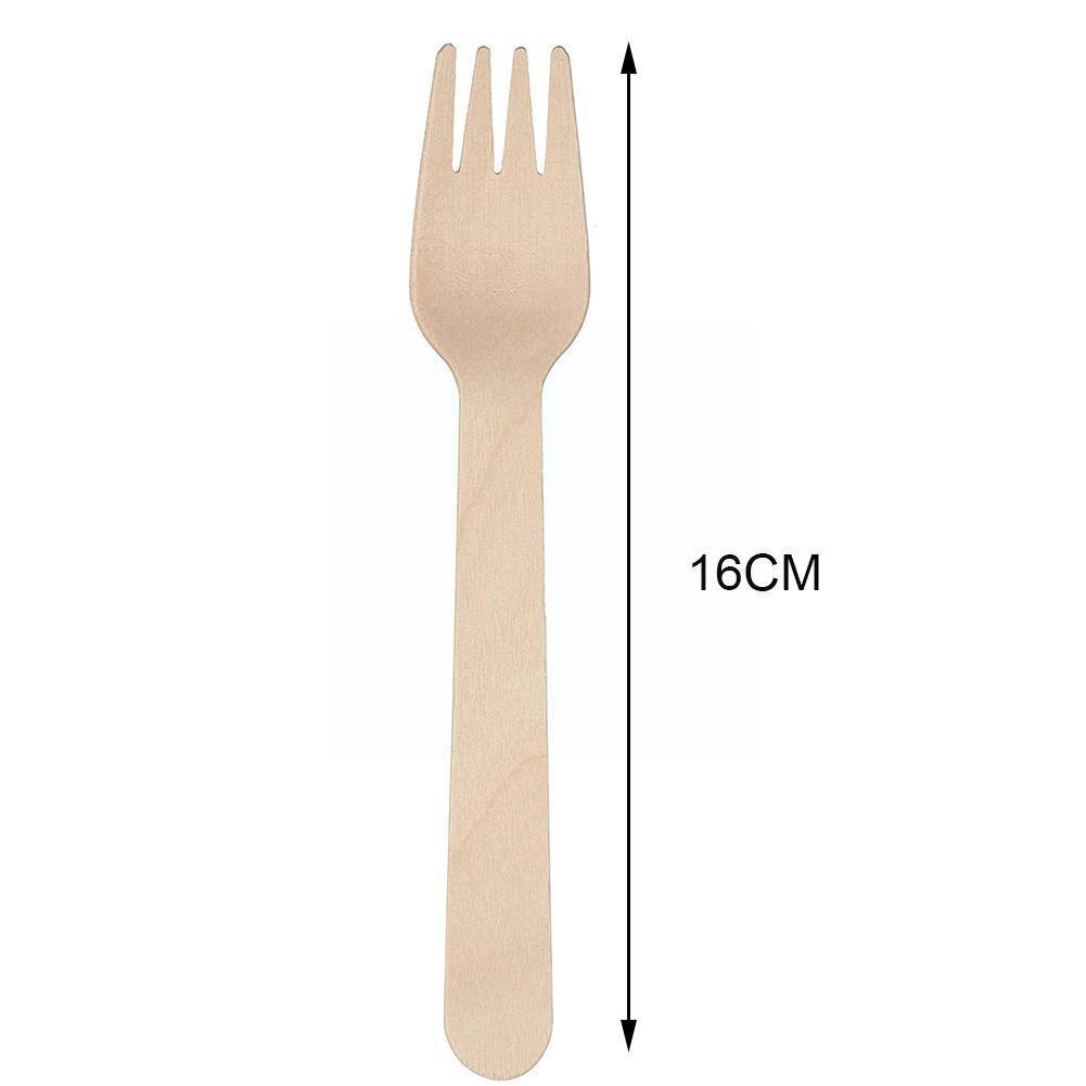 Wegwerp Houten 16Cm Bestek Vorken/Lepels/Cutters Messen Keuken Servies Party Gebruiksvoorwerp Verpakking Dessert Supply Kitchener Tool