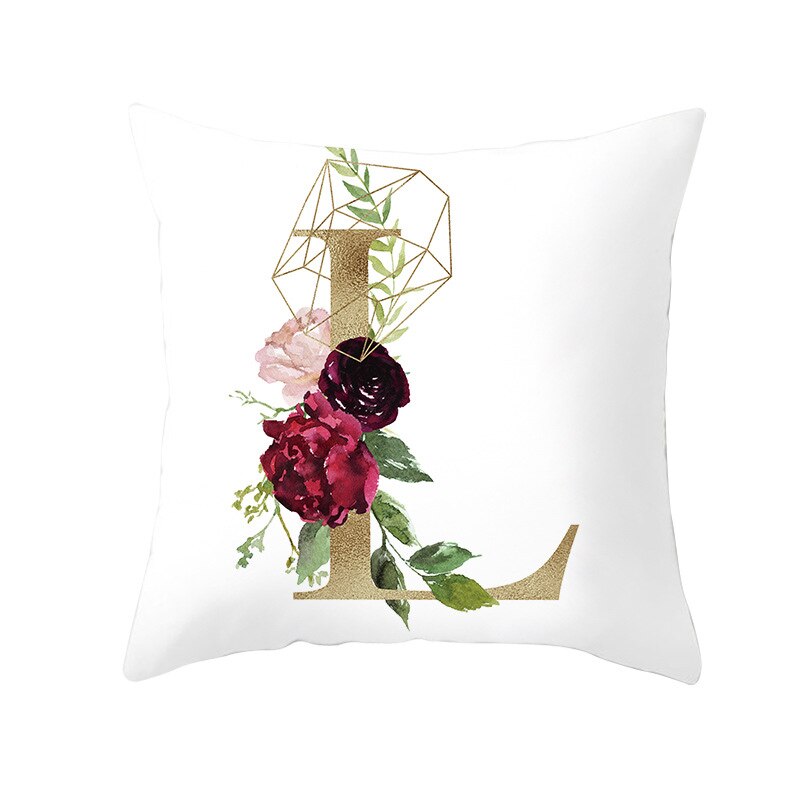 Kids Kussensloop Brief Kussenhoes 45*45 Sierkussen Covers Decor Kussens Bank Polyester Bloemen Home Decor Kussenslopen: 12