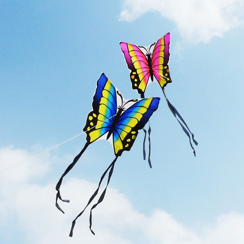 35 Inch Vlinder Kite Outdoor Speelgoed Sport Cadeau Voor Kids Kinderen Met String Staart Wxtd