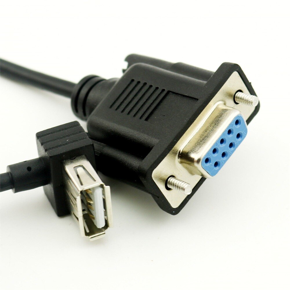 1 pcs RS232 DB9 Female naar USB 2.0 EEN Vrouwelijke Seriële Kabel Adapter Converter 8 "Inch 25 cm