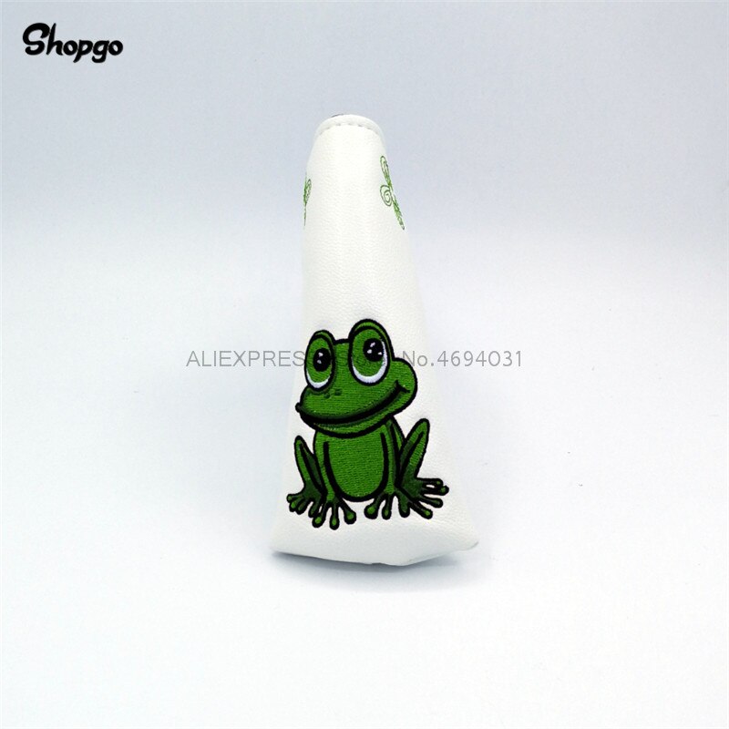 Lovely Embroidery Frog Golf Putter HeadCover Outdoor Waterproof PU Golf Cover Sport Golf Accessories