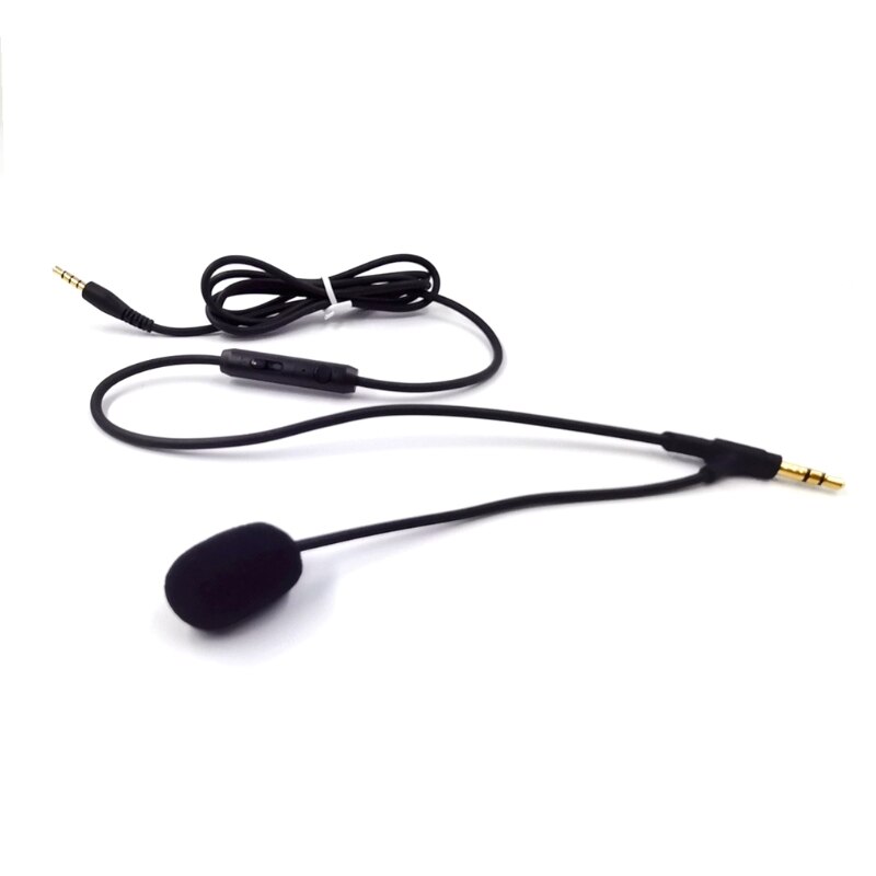 1.2M Boom Microphone Cable Mic For 3.5mm Headphone With Condenser Mic For Phone PC For Boompro Gaming Headset V-MODA 97QB