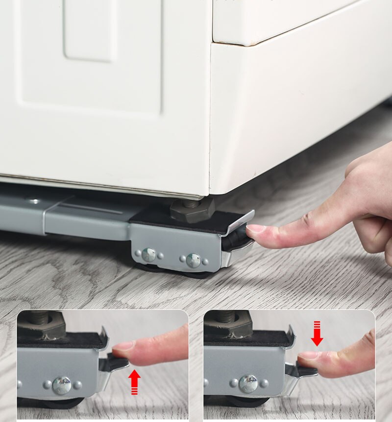 Soporte de Base para lavadora, ruedas telescópicas ajustables y móviles para nevera, secadora y refrigerador, 2 unids/set por juego
