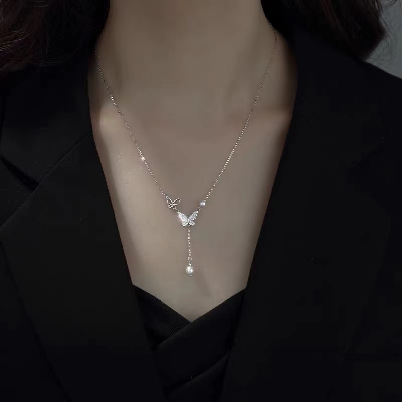 Trend Unique Delicate Chalcedony Tulip Pendant Necklace Women High Jewelry Party