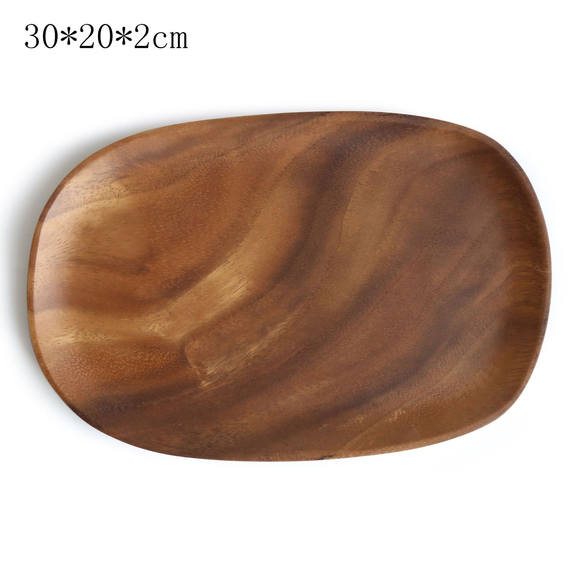 Irregular Acacia Wood Plate Special-shaped Solid Wood Snack Fruit Plate, Wooden Plate cake plate