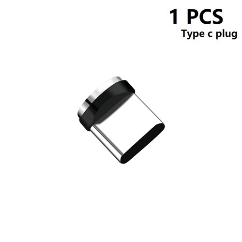 DODOUP Round Magnetic Cable plug Type C Micro USB Plugs Fast Charging Adapter Phone Microusb Type-C Magnet Charger Plug: 1pcs Type C