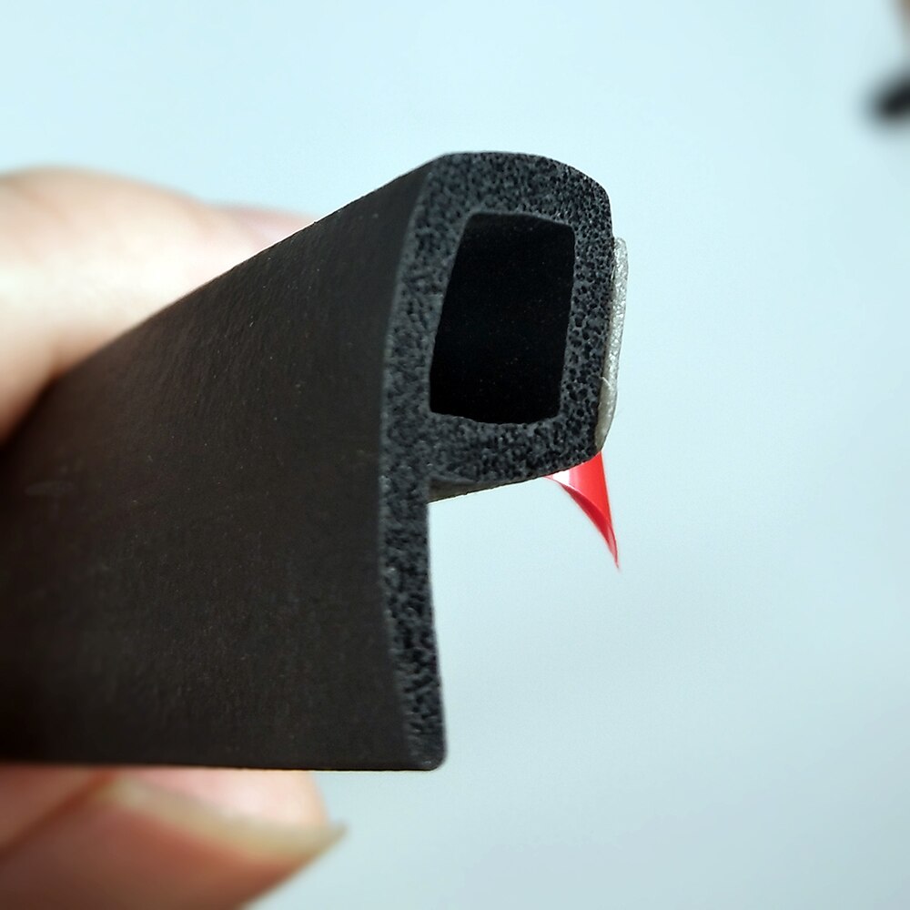 Tira de sellado para coche en forma de P, tira de sellado para puerta de coche, antipolvo, goma, aislamiento acústico, tipo P, burlete, sellos de goma para puerta