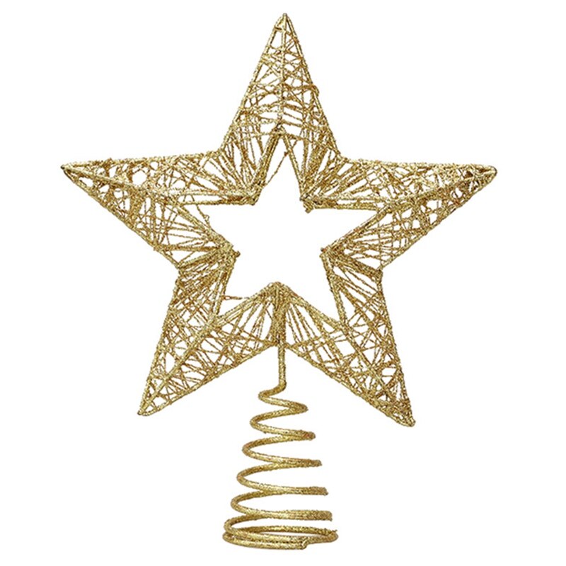 Kerstboom Ster Boom Topper Xmas Boom Decoratie Ijzeren Decoratie Props 5 Point Star Xmas Christmas Decor Voor Thuis