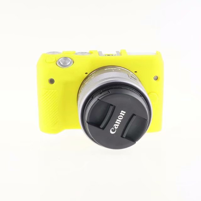 Silikon Rügestochen Gummi Kamera Tasche Körper Abdeckung fallen Haut DSLR Für Kanon EOS M3