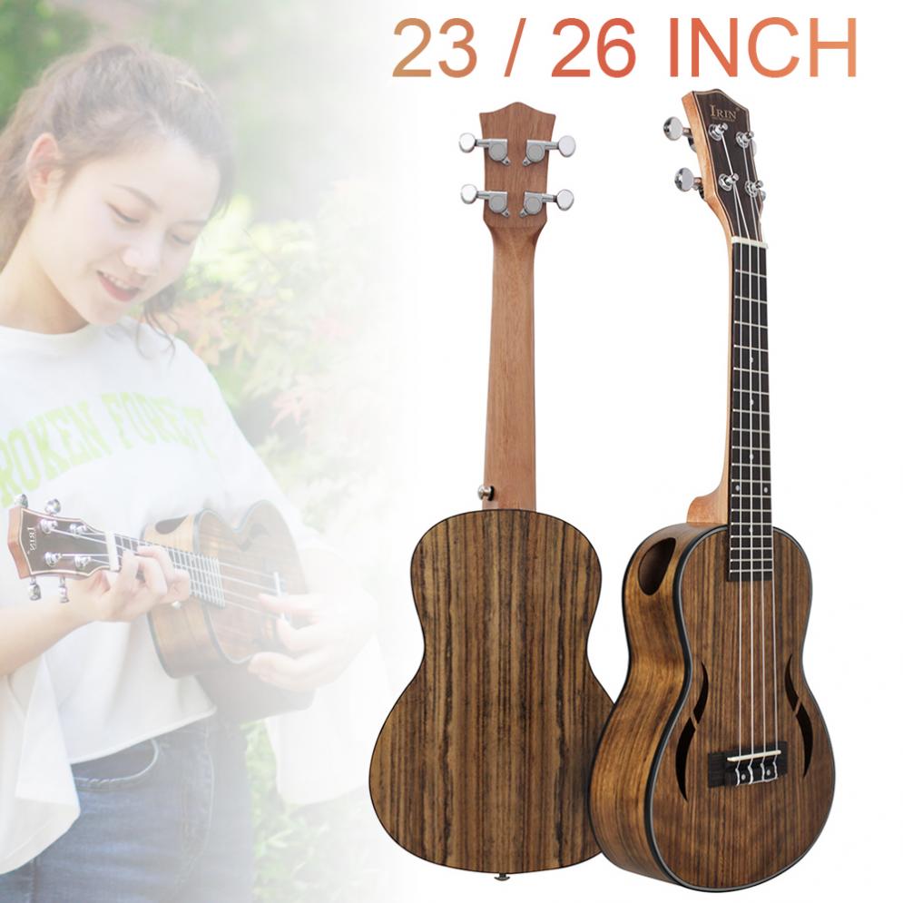 23 / 26 zoll Ukulele Full Pack Konzert Tenor Musical Nussbaum Holz 18 Fret Vier Saiten Hawaii Mini Gitarre ukulele Teile