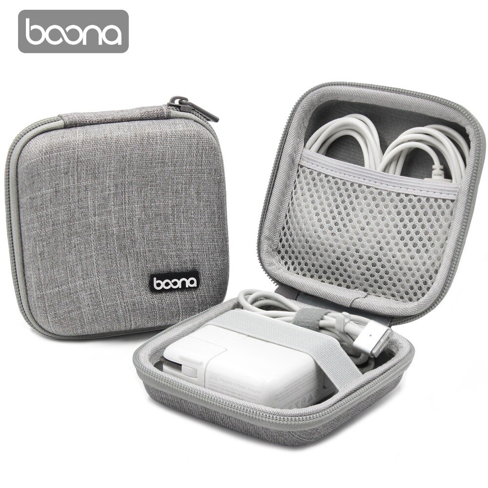 Boona EVA Hard Laptop Accessories Power Supply Case Electronic Gadgets Bag for Apple Travel Bag iPhone Accessories,