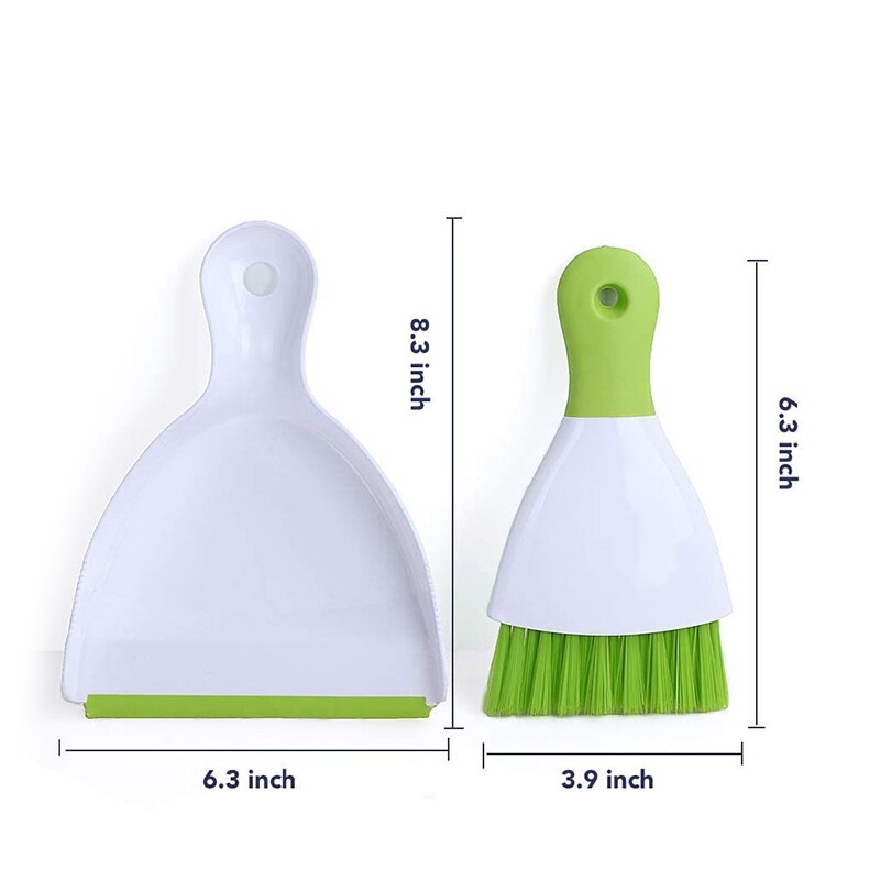 Dust Pan and Brush,Mini Hand Broom and Dustpan Set, Dust Pan Brush Nesting Tiny Cleaning Broom, Dust Pan and Brush Set for Table
