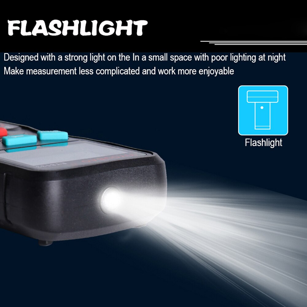 Fully Automatic Identification Multimeter Voltage Diode Current Capacitance Buzzers Meter True with Flashlight Function