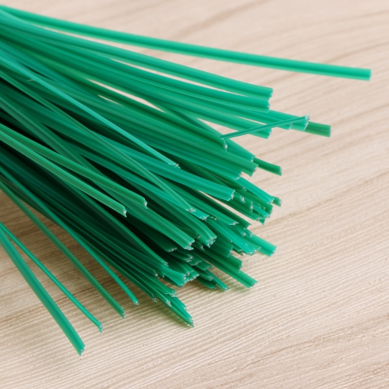 100 Pcs Tuin Gecoat Twist Draad String Tie Plant Ondersteuning Plastic Band Cables-M20