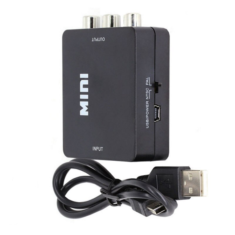 HDMI-compatible to AV HD 1080P TV composite digital signal audio video converter adapter support NTSC/PA format conversion