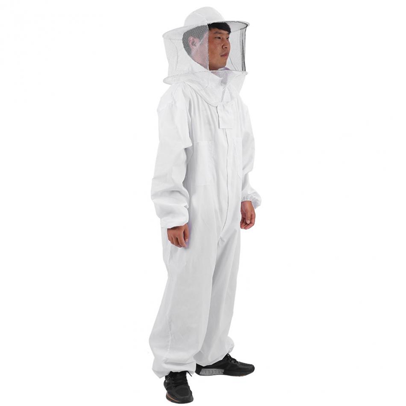 Katoen Imkers Bee Pak Professionele Full Body Bee Remover Handschoenen Hoed Kleding Jaket Beschermende Pak Bijenteelt Apparatuur