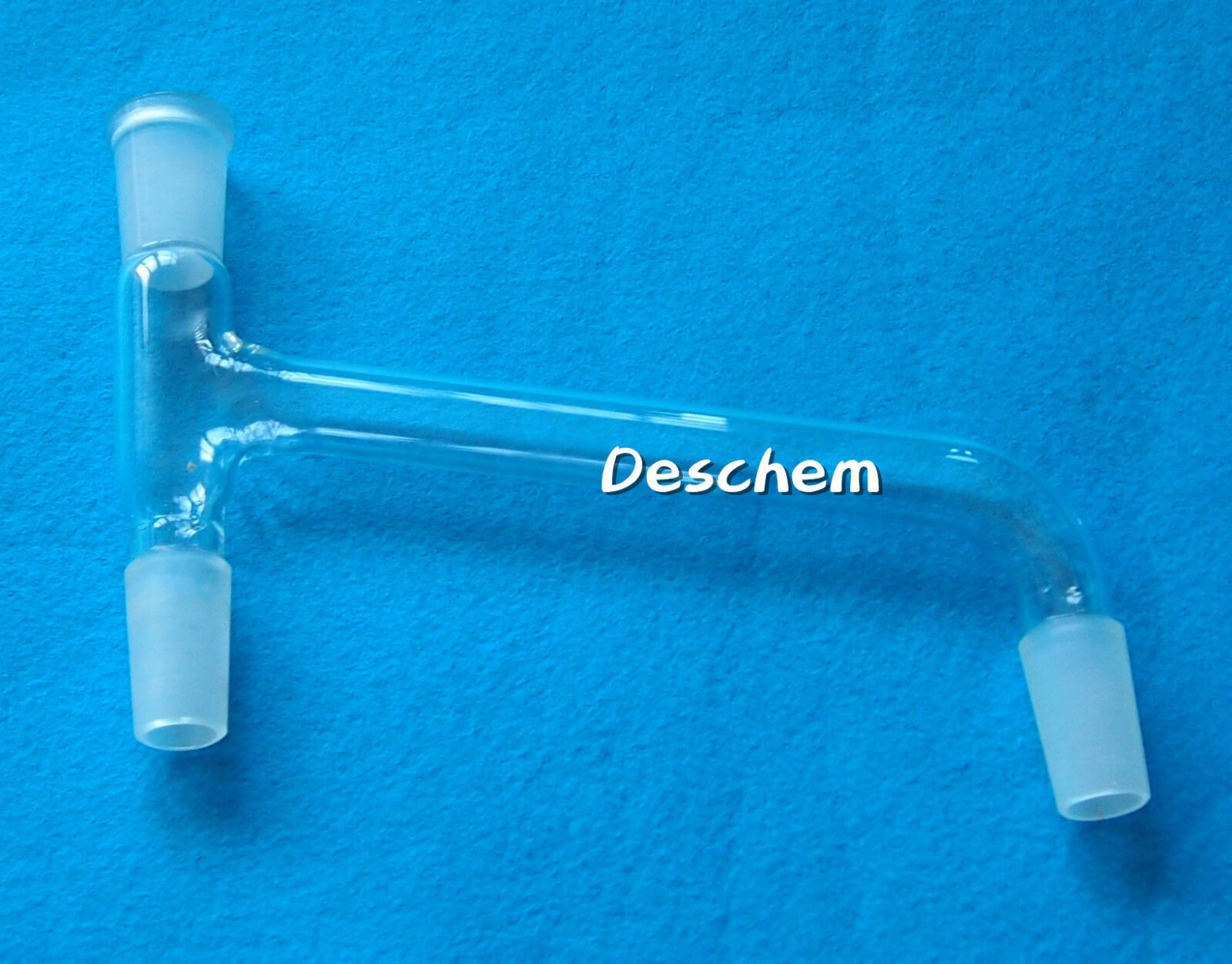 24/40,Glass 3-Way Adapter,Oblique Down Type,Parallel Joints Distillation Adapter