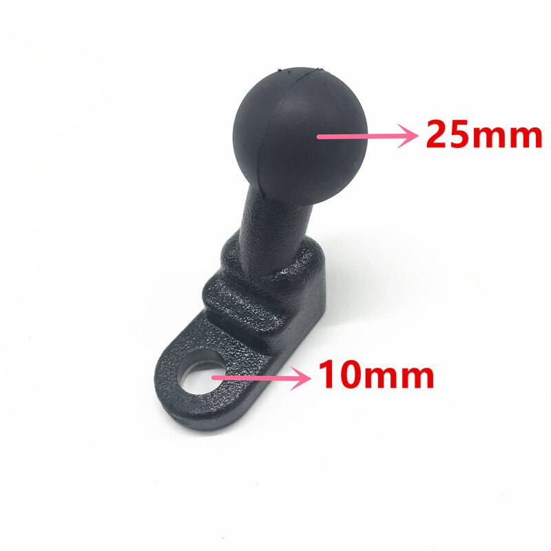 Motorrad Montieren Abgewinkelt Basis Rückspiegel Montieren 10mm Schraube Loch zu 1 zoll Ball Halterung für RAM Mount für gopro Kamera