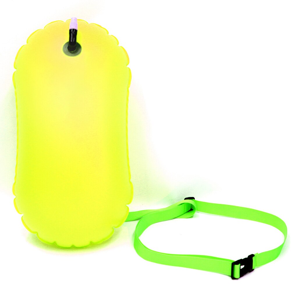 Pvc letvægts fortykkelse svømning bøje sikkerhed flydende luft tør taske træk flyde svømning oppustelig flydende taske: Lysegrøn