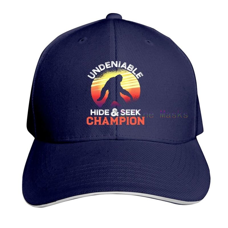 Bigfoot is Real and He Tried to Eat My Ass Baseball Cap Unisex Vintage Trucker Hat Adjustable Cowboy Hats for Mens Womens: ROYAL BLUE
