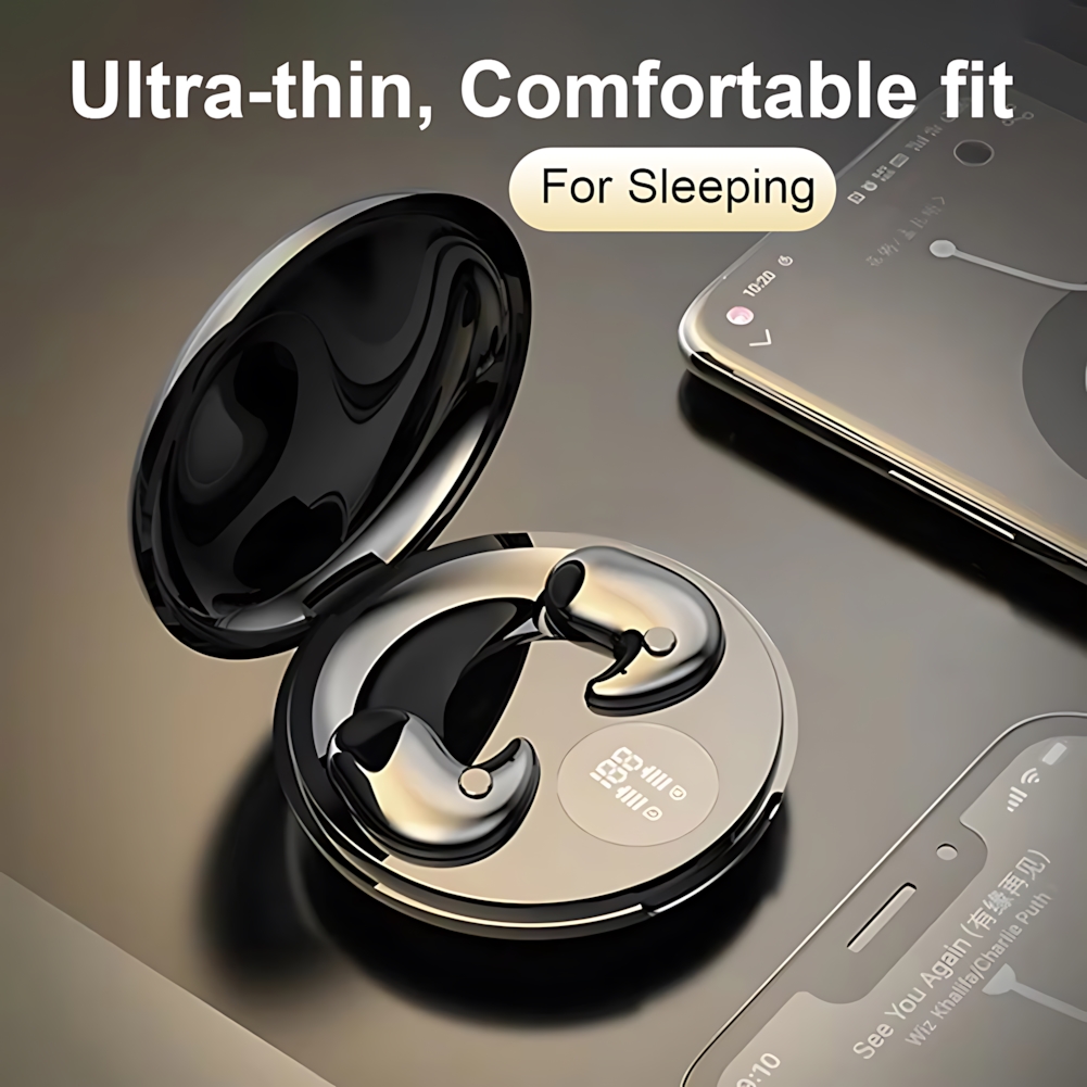 B13 Bluetooth-slaapoortelefoon Draadloze headset 5.3 met comfortabel dragen Touch Control-hoofdtelefoon-oordopjes voor alle mobiele telefoons