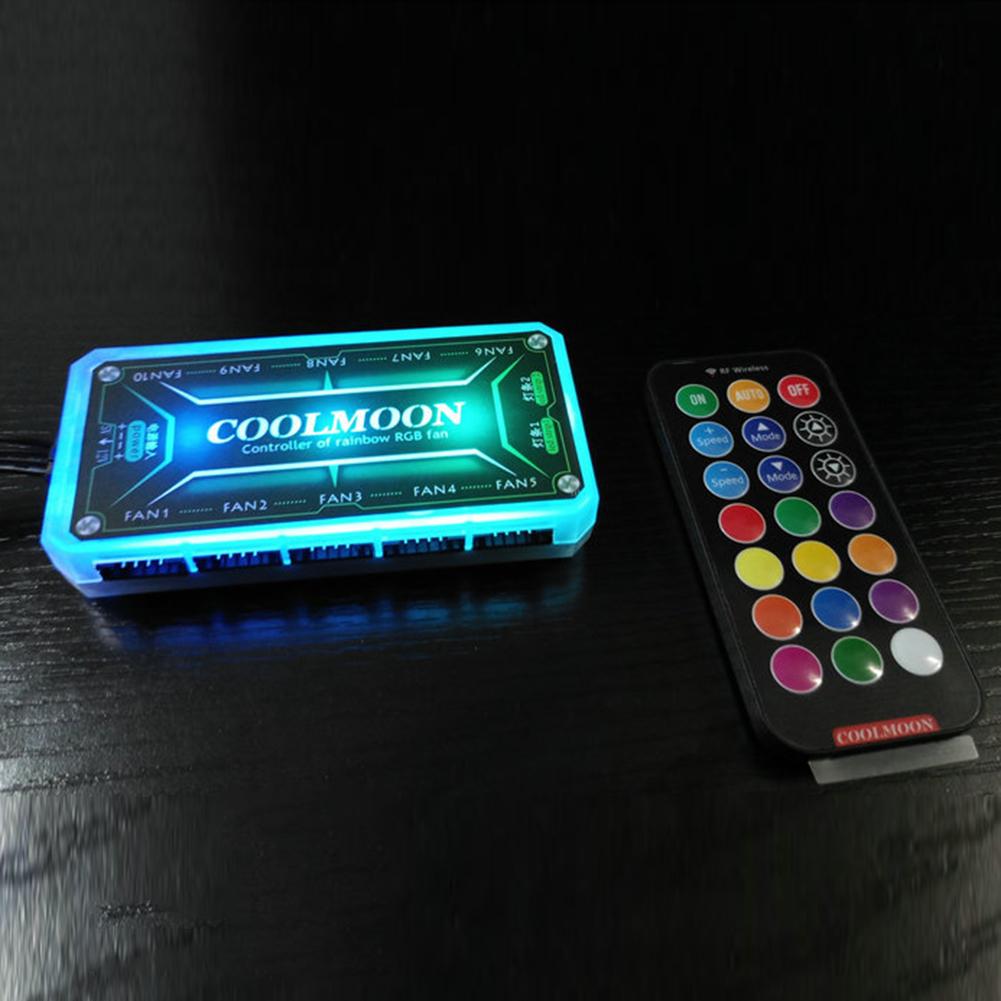 Coolmoon Rgb Fans Remote Controller Dc V A Color Controller With