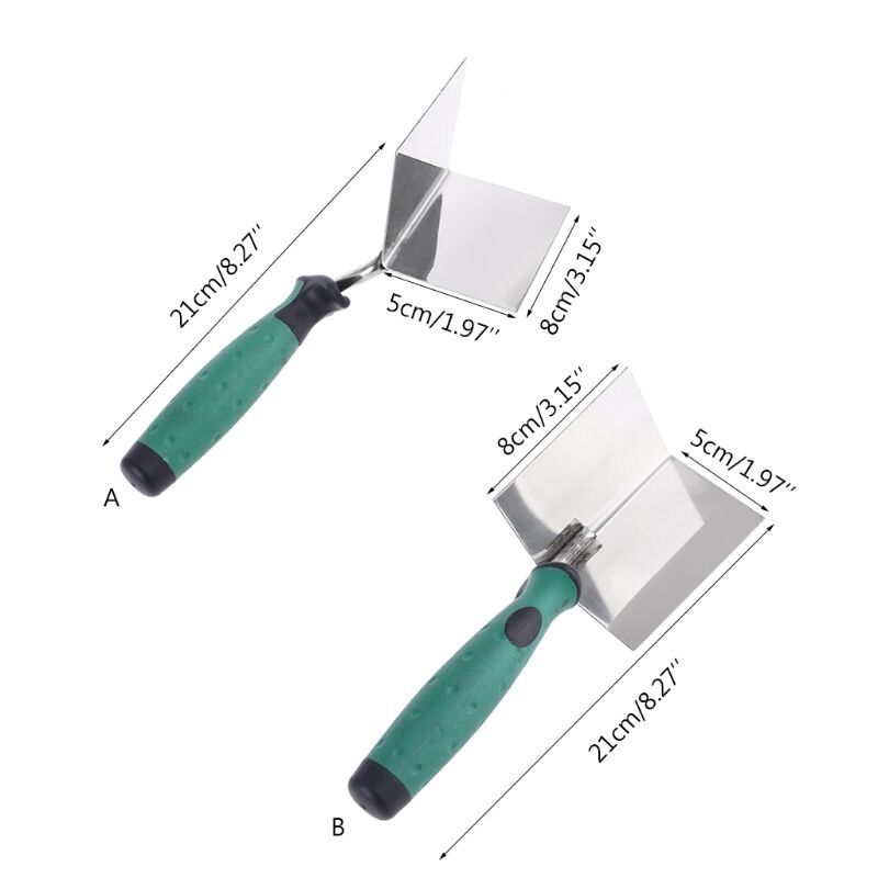 Drywall Inside & Outside Corner Tool Flexes 90 degree Corner Mudding Finish Tool E5BE