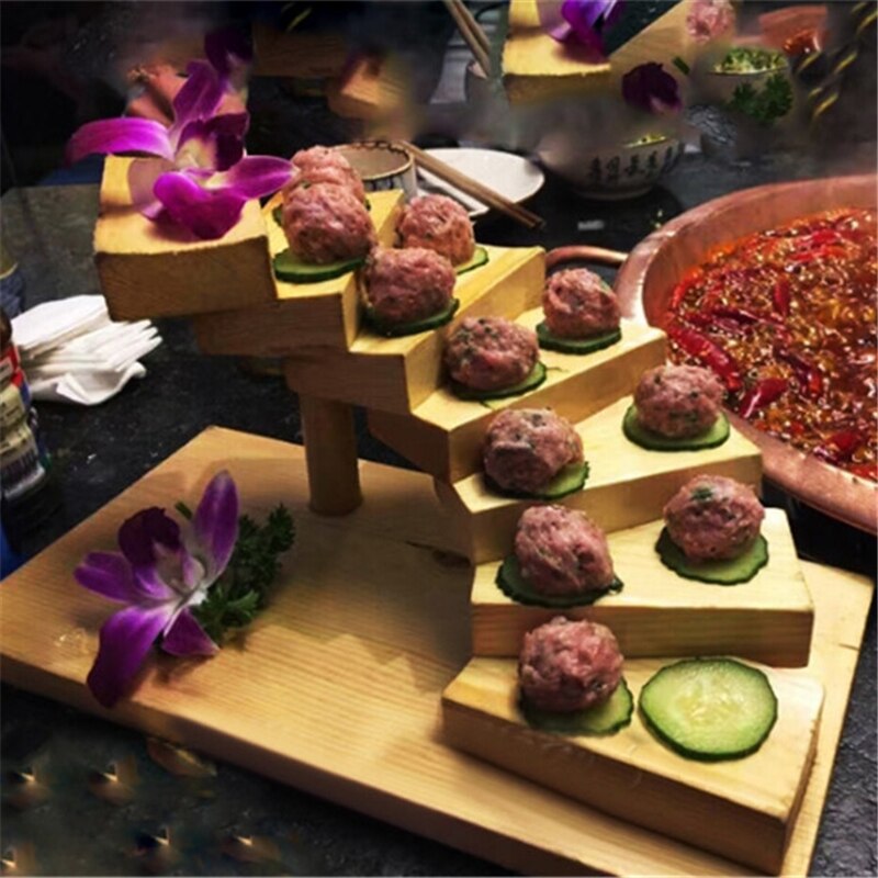 Japanse Houten Hout Keuken Sushi Bridge Boten Grenen Sushi Sashimi Plaat Schotel Sushi Servies Decoratie Ornament