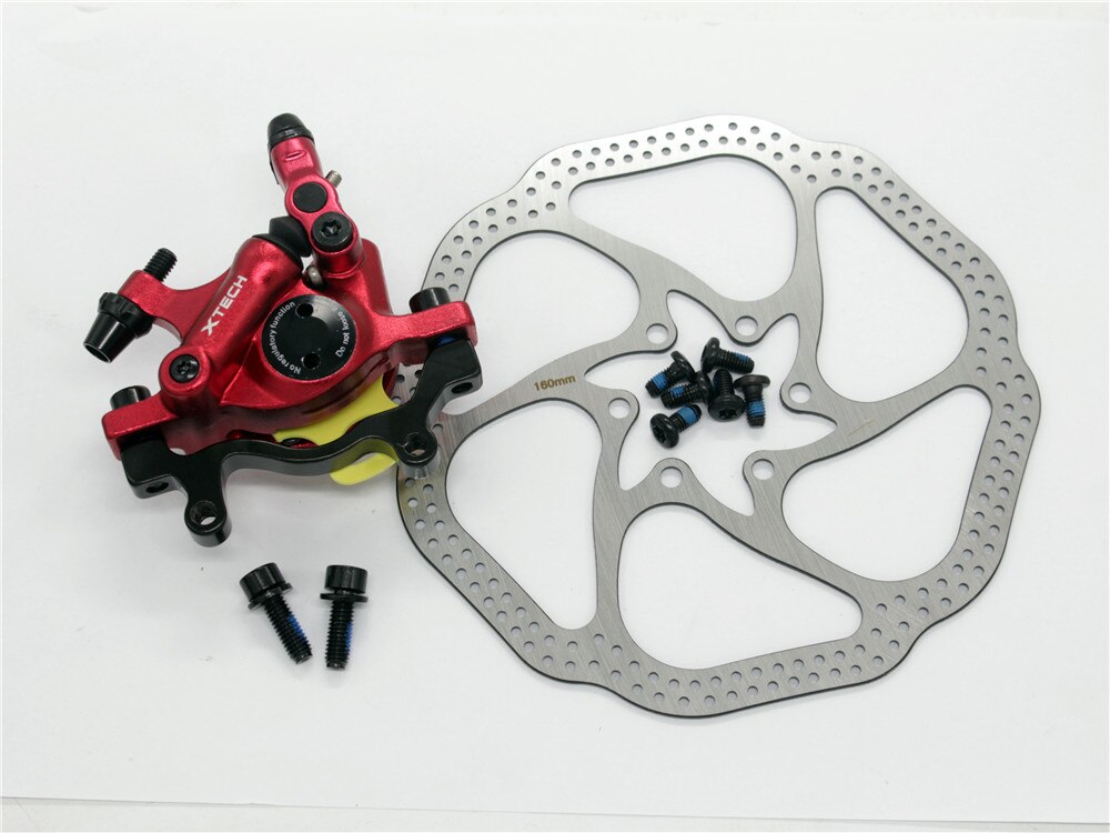 Zoom HB-100 Fiets Rem Mtb HB100 Fiets Remmen Remklauw W Rotors Fiets Onderdelen Hydraulische Zuiger: Red Rear HS1