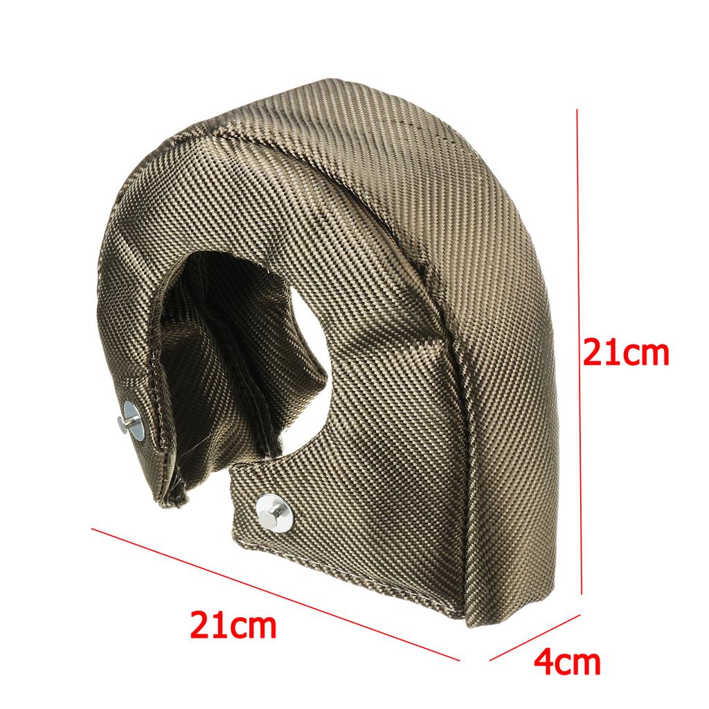 Turbo Cover Car T2 T3 T4 T6 Turbo Charger Heat Shield Cover 100% Titanium Turbine Cap Protection Wrap Racing Accessories: Dark Grey