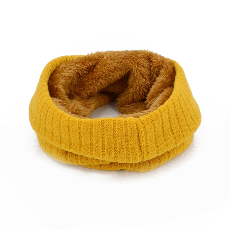 Talvivillahuivi naisille miehille lapsille paksunnettu sametti o-huivi naisen kaulahuivi lämmin kaulus yksivärinen echarpe femme hiver: 02