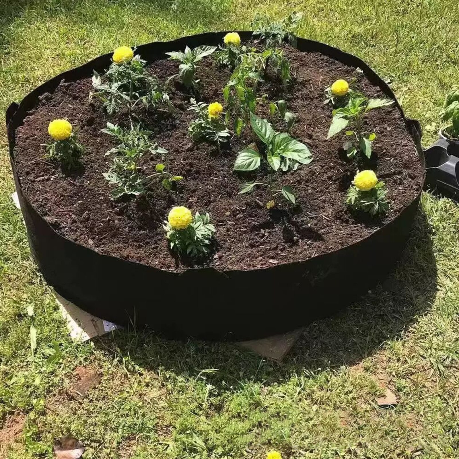 Grow Bags 20/3 Gallon Flower Grow Bags Potato Strawberry Fabric Vegetable Container Garden Home Pots