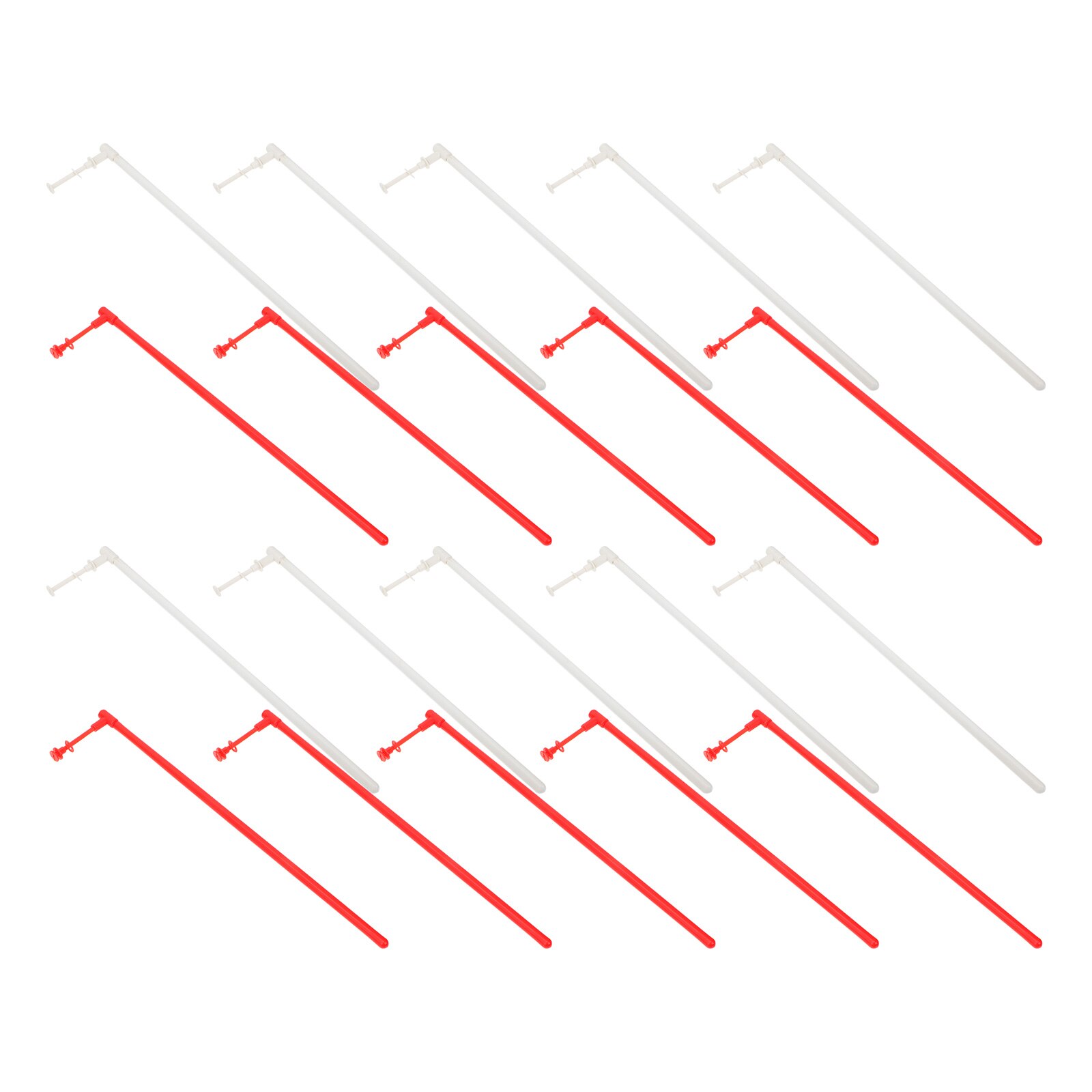 20 Sets Windmill Making Rods Plastic Windmill Rods DIY Windmill Making Accessories