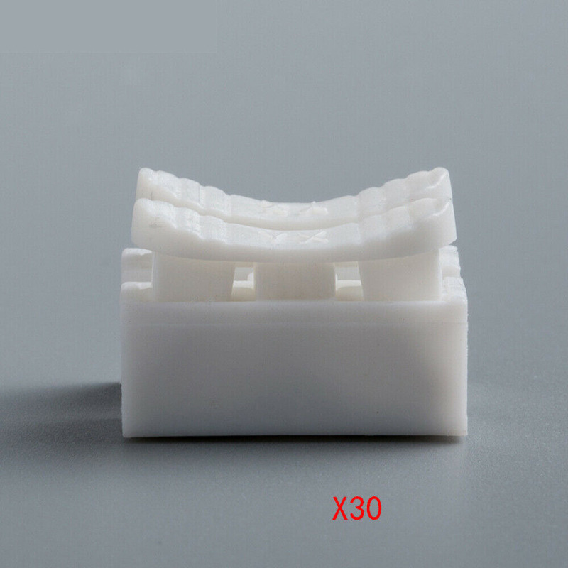30Pcs Electrical Cable Connectors 2 Pin Quick Splice Lock Wire Terminals Connector White Prevents Wire Shorting Car Accessories