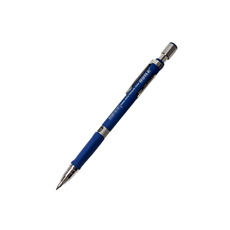 Automatic Mechanical Pencil 2.0mm Thick Writing Point Pencil Drawing Painting Black Refills School Office Stationery: 1 Pen Blue