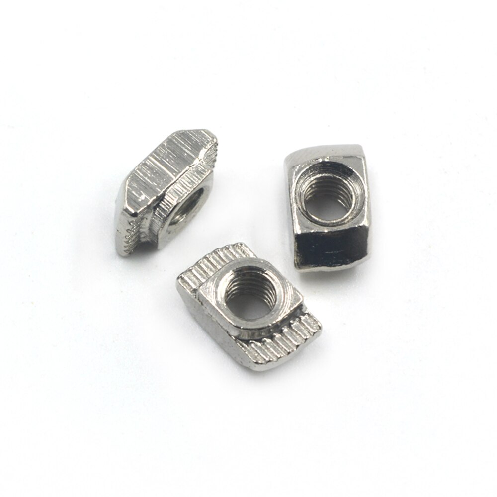 1515 aluminiumsprofiler med sporspor  m3/m4/m5 forniklede t-bolter hammerhodemutter 30/50/100 stk.