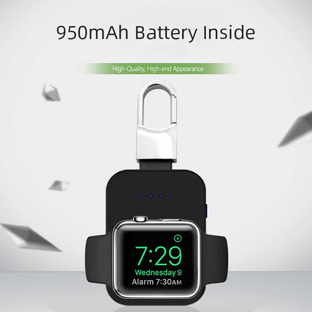 Qi Drahtlose Ladegerät Für Apfel Uhr 5 4 3 2 Energie Bank magnetisch aufladen Tragbare Mini iWatch Drahtlose Ladung Externe batterie