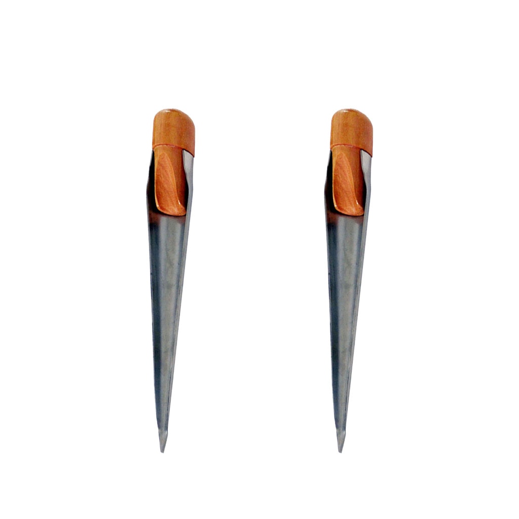 2 Pack Van Roestvrij Staal Touw Splicing Tool Spike Fid Met Gladde Houten Handvat-Voor Touwen Dia. 1/8 "-1/2" (Klein Formaat)