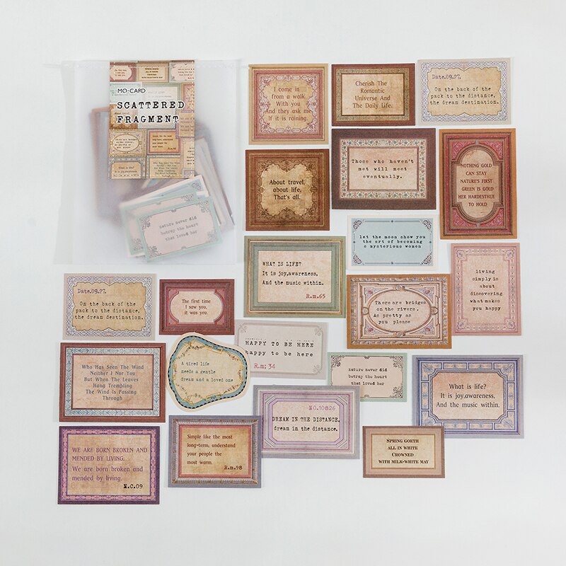 40 pz/pacco Vintage ▾ inglese letteratura lettere adesivi retrò etichetta etichetta adesiva per Scrapbooking spazzatura regalo decorazione di cancelleria: 4