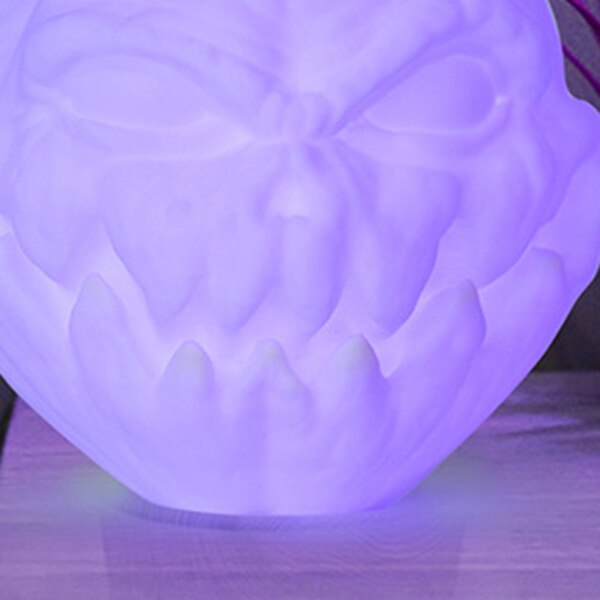 USB LED ical 3D Printed Night Table Light Face Shape Pumpkin Light RGB Desk Lamp with Remote Control Halloween Decoration