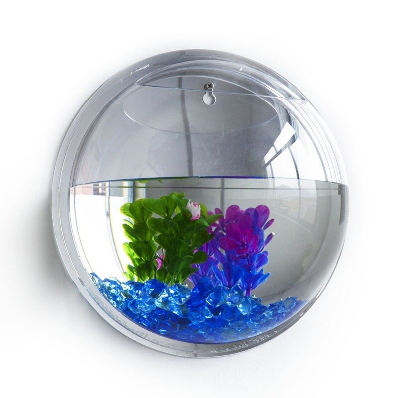 Acrylic Fish Bowl Wall Hanging Aquarium Tank Aquatic Pet Supplies Pet Products Wall Mount Fish Tank For Betta Fish