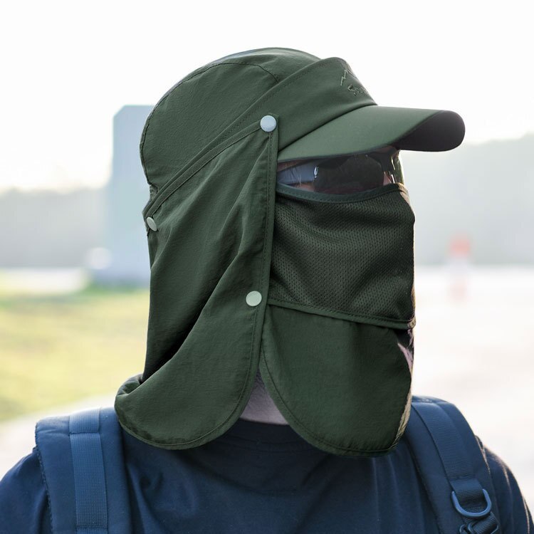 Unisexe Protection solaire chapeau Protection UV visage cou rabat chapeau de soleil visage homme chapeau de soleil été chapeau travail décontracté Isolation Protection