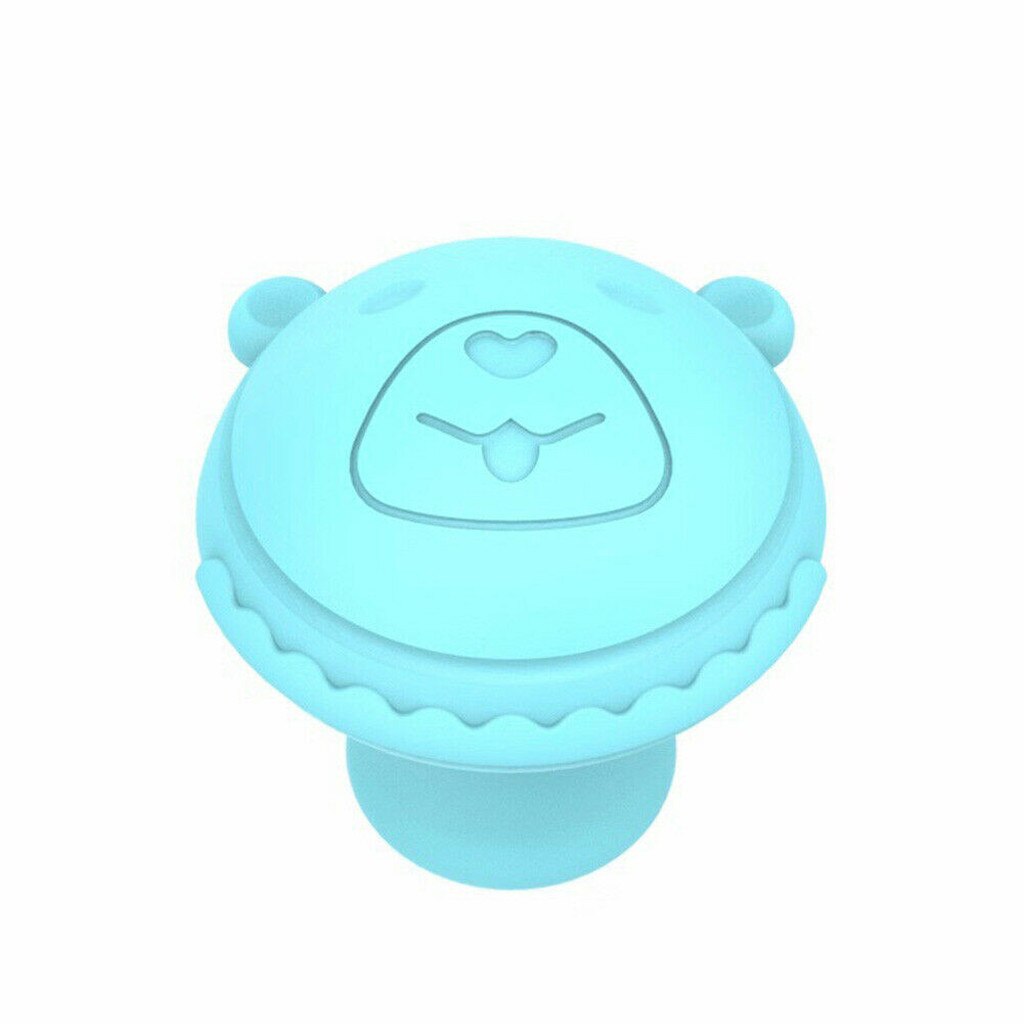 Face Slimming Tool Face Lift Skin Firming V Shape Exerciser Instrument Cute Portable Anti Wrinkle Mouth Exercise Tool: Blue