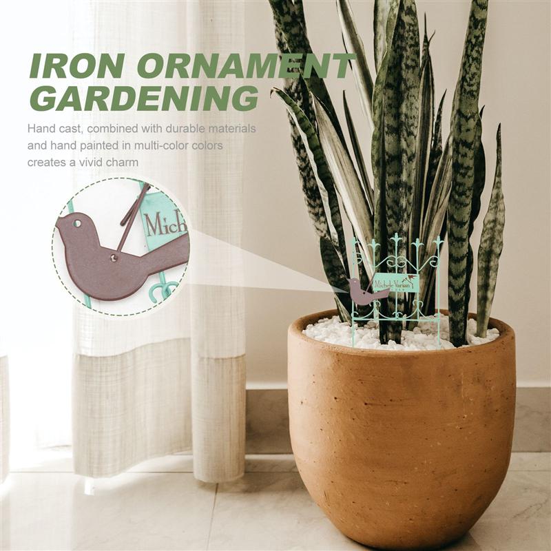 3PCS Iron Mini Fence Premium House Balcony Garden Decoration Miniature Fence