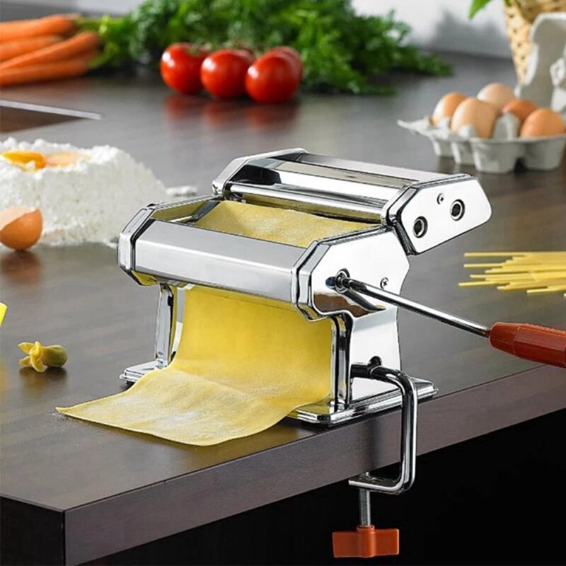Pasta Press Machine Noodle Maker Split Two-Knife Household Manual Pasta Machine Pressure DIY Noodles Makers