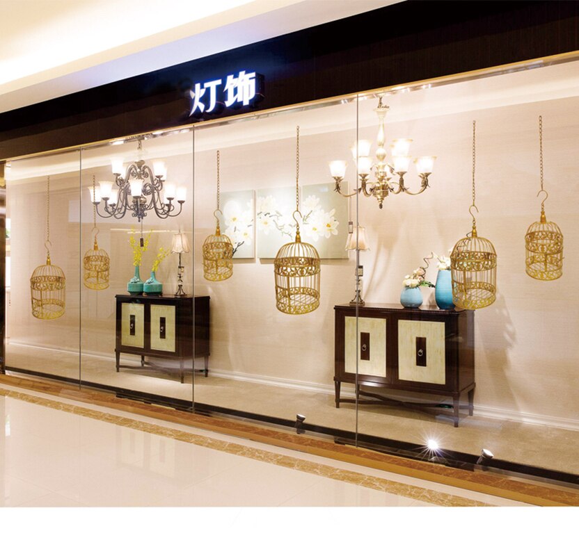 European Wrought Iron Bird Cage Wedding Window House Outdoor Hanging Decoration Shooting Props Bird Cage Bird Cages Decorative