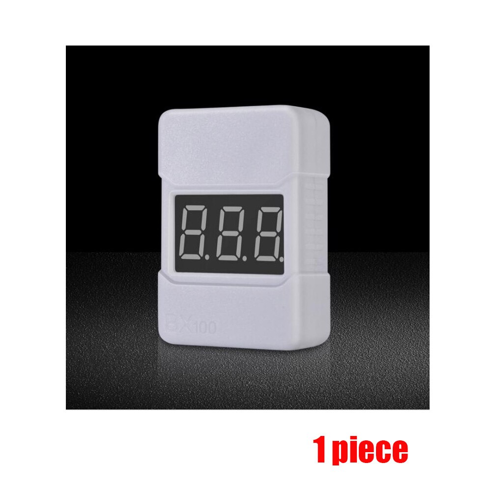 BX100 1-8S Lipo batterijspanningstester / laagspanningszoemeralarm / batterijspanningscontrole met dubbele luidsprekers: WHITE
