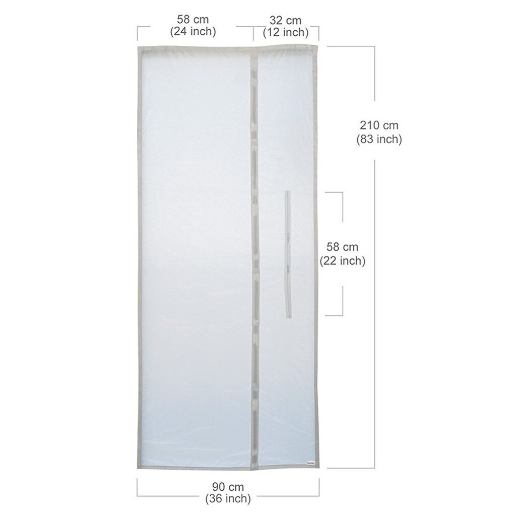 Kannettava ilmastointilaite ja kuivausrummun oven tiiviste toimivat kaikissa mobiililaitteissa 90 x 210cm d